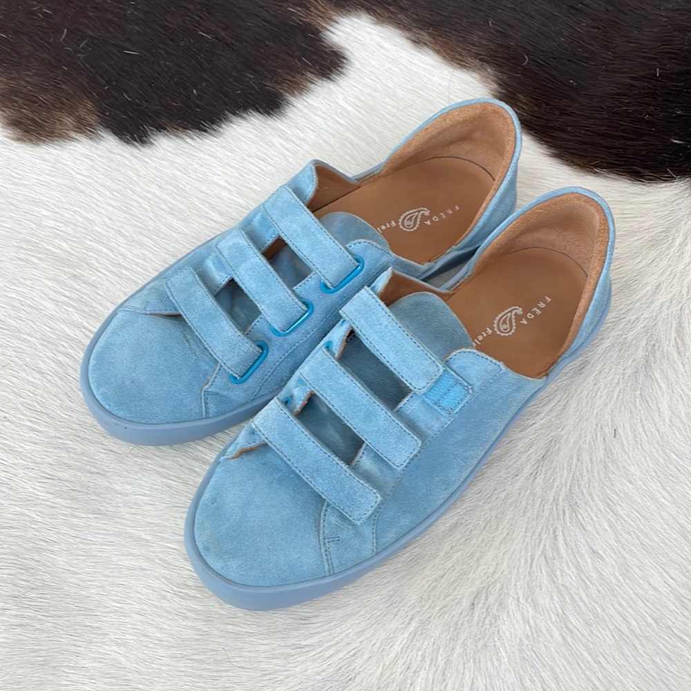 Blue Suede Freda Salvador Libby Tennis Shoes